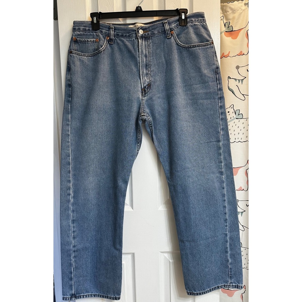 Levis‎ 505 Regular Fit Jeans Mens 40x32 Blue Denim Straight Leg 005054891